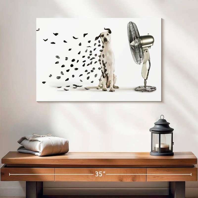 Windblown Dalmatian Spots Canvas Print, 24" H x 16" W x 1.25" D