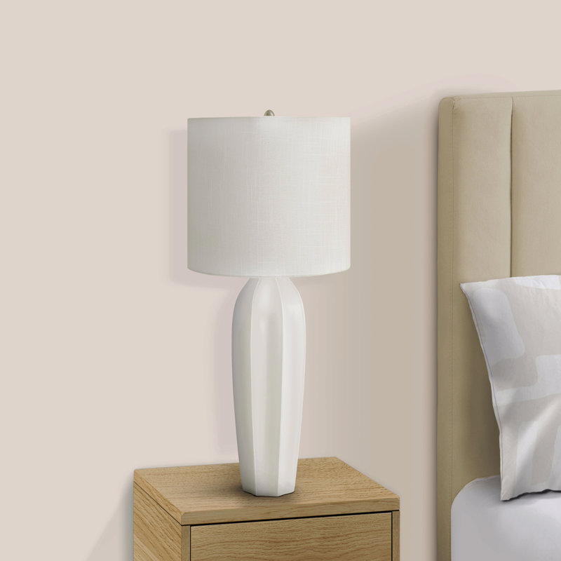 Lighting, 27"H, Table Lamp, Cream Ceramic