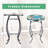 Jausma Glass Top End Table