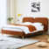 Willma Upholstered Platform Bed Frame and Headboard