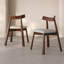 Chaise rembourrée moderne avec pieds en bois-1865886050