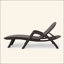 Charmante chaise longue en résine de polypropylène pour se détendre à l'extérieur