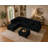 Vega 108" Faux Fur Reversible Sectional With Storage Ottoman-100170931