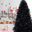 Arbre de Noël noir pré-éclairé-1484205260