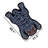 Midnight Blue Traditional Tattoo Tiger Accent Rug