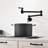Wall Mounted Pot Filler Faucet Matte Black, Double Jointed Swing Arms, Scratch-, Rust-, 100% Brass For Operation Mount Joint Scratch , Rust , Differentiating-1040109254-1040109257