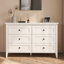 Commode double 6 tiroirs pour chambre Wilma
