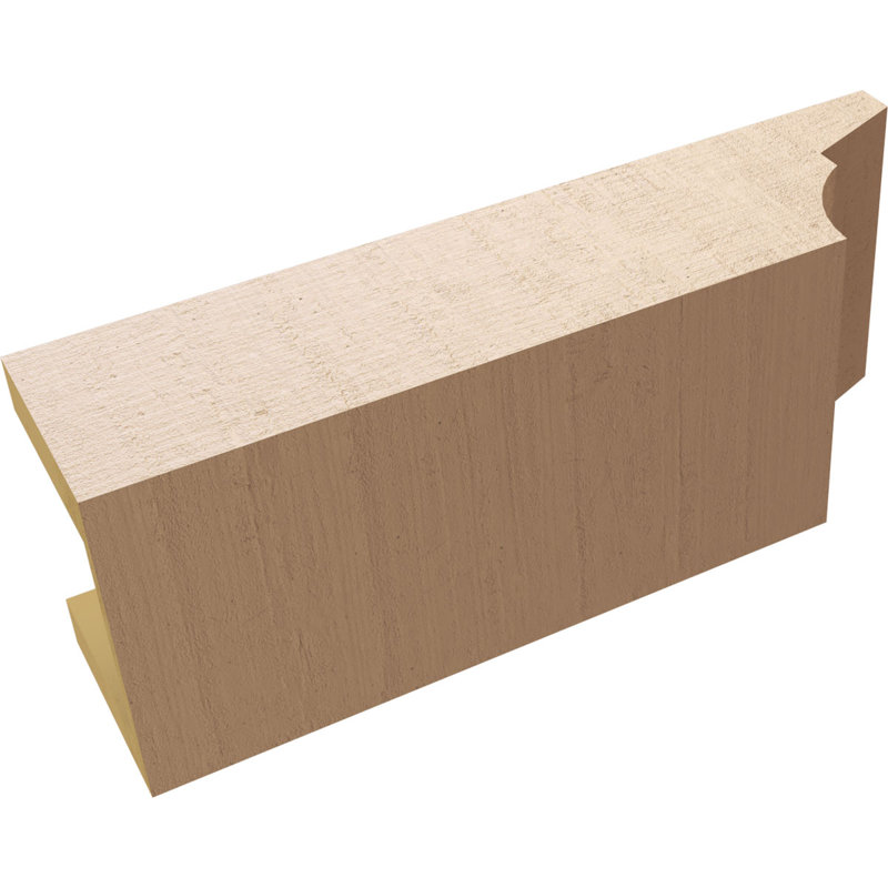 Monterey Woodgrain TimberThane Rafter Tail, Primed Tan, 7" H x 19" W x 9" D
