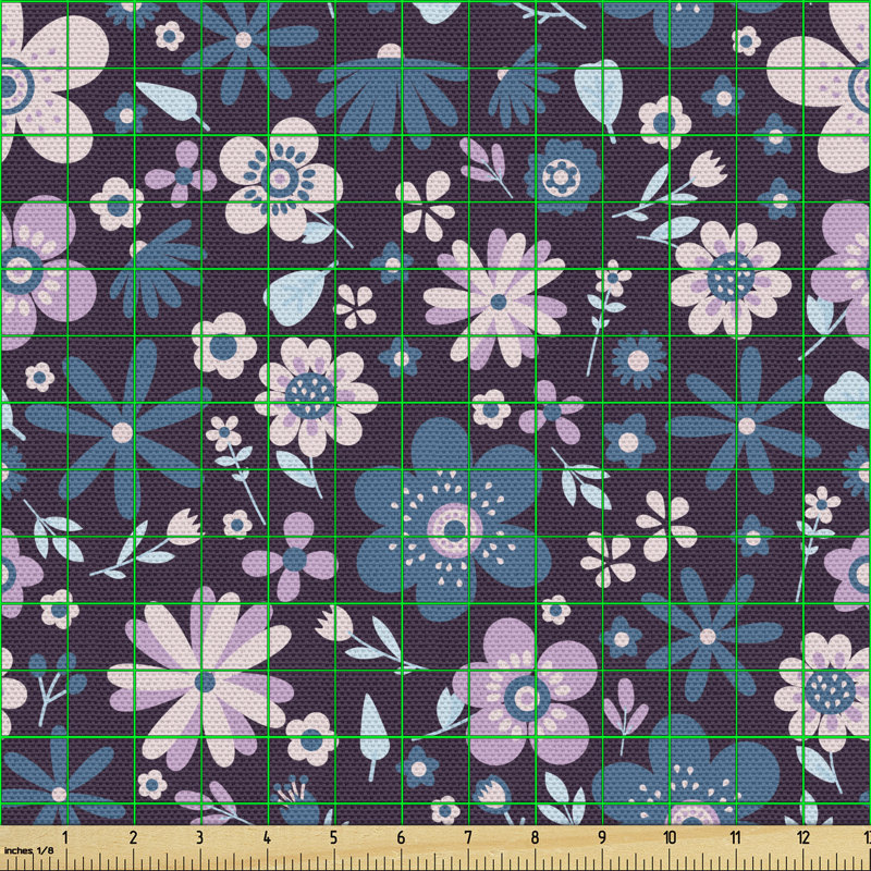 Chawan Various Colourful Flowers Multi-Purpose Fabric