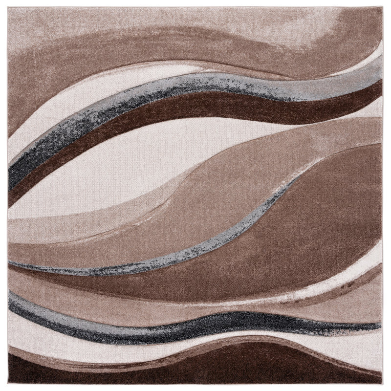 Hollywood Performance Abstract Rug, Square 6'7"