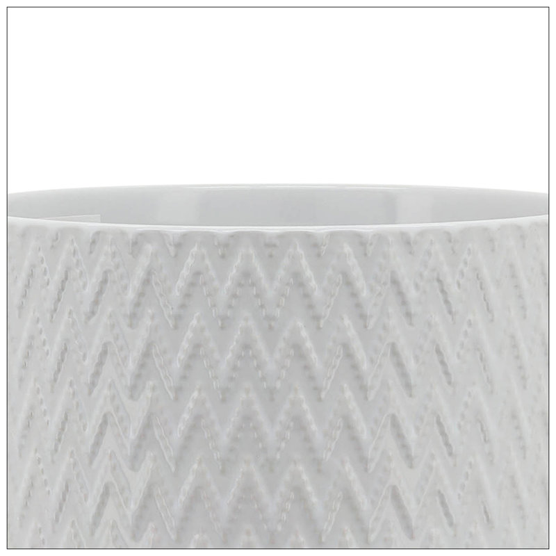 PLATEAU DE CHEVRONS AVEC SUPPORT, BLANC, H 10 po x l 8 po x P 8 po