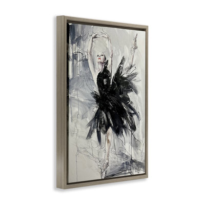 Cadre flottant abstrait Graceful Dancer, design par Lucille Lee