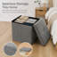 30cm Wide Square No Pattern Standard Ottoman