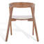 Chaise avec accoudoirs en bois massif Gensis