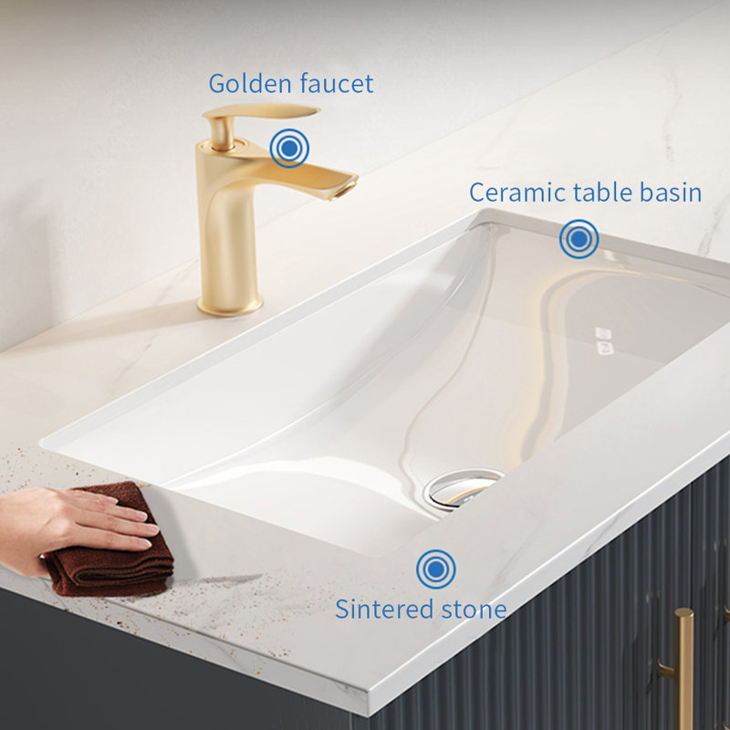 Modern minimalist bathroom cabinet