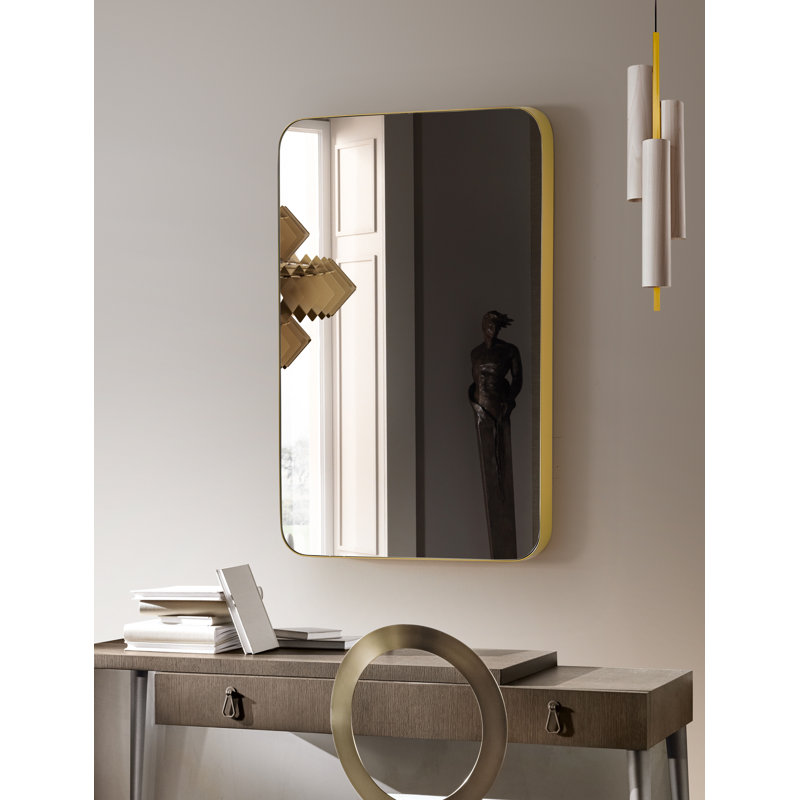 Dunstall Metal Mirror, Gold, 30" x 22"