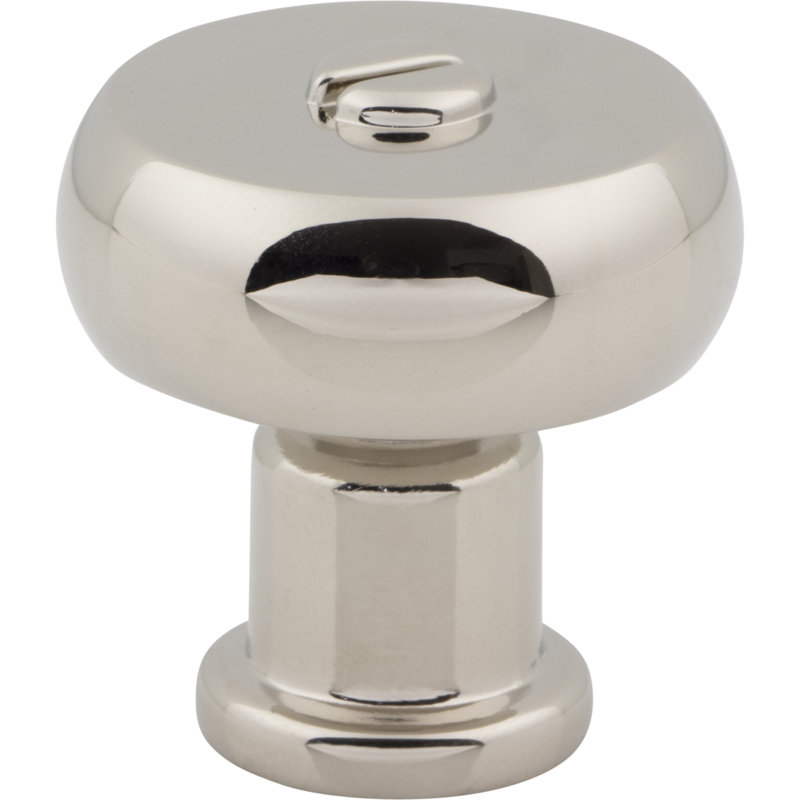 Everitt 1.19" Diameter Mushroom Knob, Polished Nickel
