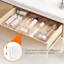 15 grands organisateurs de tiroir de salle de bain, 3 tailles de plateaux de rangement en plastique transparent pour le maquillage, ustensiles de cuisine, accessoires de meuble-lavabo dans l'organisation de la salle de bain / bureau / commode