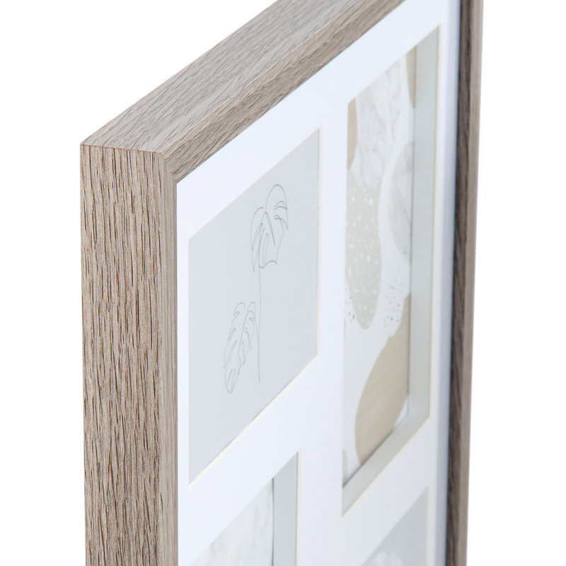 Umur Beveled Picture Frame with Mat, Beige