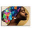 Art mural en verre épique «Golden Lady 1» par Alonzo Saunders, 24 po x 16 po-117481706