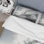 Ensemble de housse de couette en microfibre / polyester noir et blanc Wave Photo II Bedding-2097880058