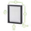 Nicola Spring - 3D Box Photo Frames - 8" x 10" - White