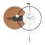 Horloge murale en métal avec pendule