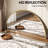 Arched Aluminum Frame Wall Mirror with Tempered Glass for Bathroom, Living Room, Entryway-91113315-91113312