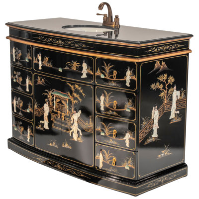 Lemuelah 48'' Single Bathroom Vanity with Granite Top