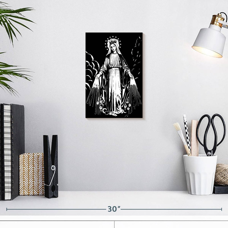 Adella Blessed Mother Mary, 12" H x 8" W