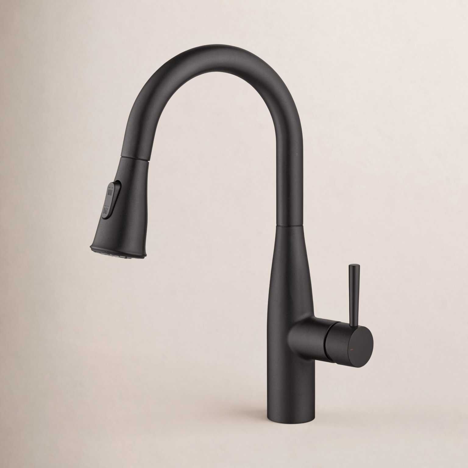 Bari Pull-Down Faucet with Soap Dispenser, Matte Black