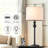 Augrave 28" Metal Buffet Lamp with USB (Set of 2)-1690626293