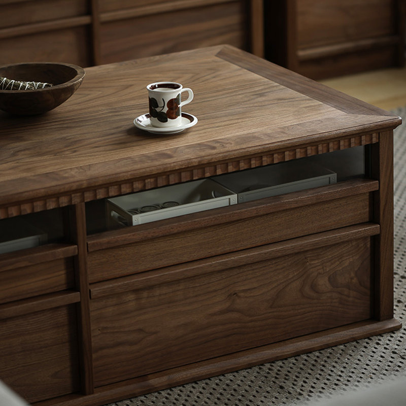 Black Walnut Retro Coffee Table