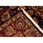 Hand-Knotted High-Quality Black and Red Area Rug