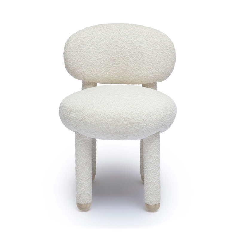Chaise d'appoint Colgin Boucle, Crème