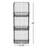 Sorbus 3-Tier Metal Fruit Basket Stand in Black