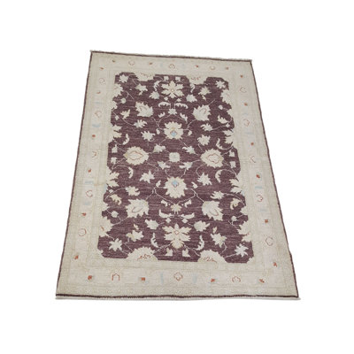 Davey Hand Knotted 3x5 Brown Rug