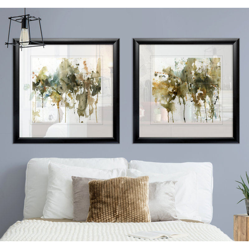 " Allusion II " 2 - Pieces, Black Framed