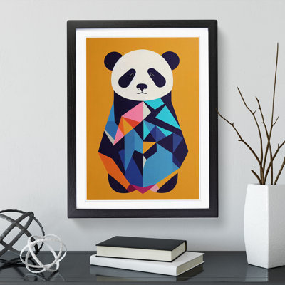 Panda Bear Abstract - Wall Art