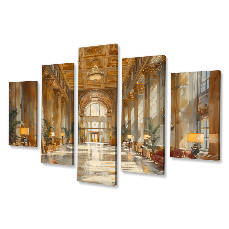 Baddeley - hôtels et loges, ensemble d'art sur toile