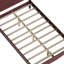 Structure de lit double en bois avec tête de lit, lit plateforme rétro, tête de lit arquée traditionnelle et pied de lit, grand rangement sous le lit, aucun sommier nécessaire, assemblage facile, noyer foncé-1385265308-1385265311