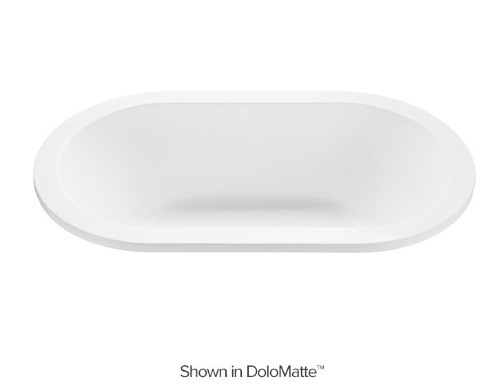 New Yorker 2 Soaker Tub - Matte, Undermount, 22.75" H x 65.5" W x 32" D