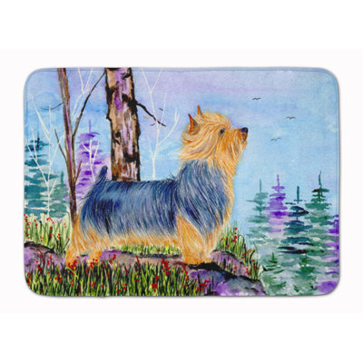 Tapis pour salle de bain en mousse à mémoire terrier norwich