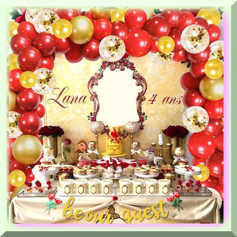 Gold Glitter "Happy Sweet 16" Banner