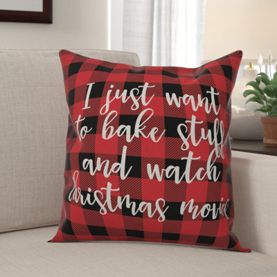 Plaid Throw Pillow