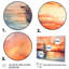 Ensemble de 4 décorations murales couleurs pastel voilier coucher de soleil V - Bateau à voile-1119034976