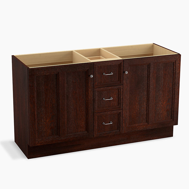 Base de meuble-lavabo 60 po Damask, Chêne laineux