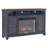 66 In Fireplace TV Stand For Tvs Up To 80 Inches, Corduroy Blue Finish