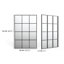Rectangle Metal Frame Wall Mirror 80x120CM