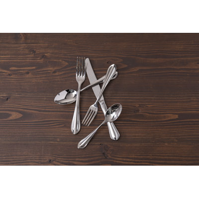 Forge 5 Piece 18/10 Stainless Steel Flatware Set, Service for 1